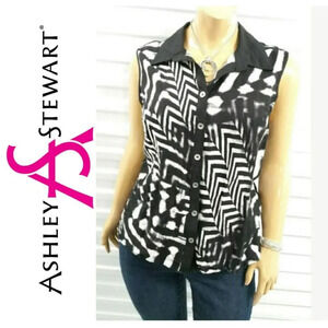 Ashley‎ Stewart Sleeveless Blouse Size 22
